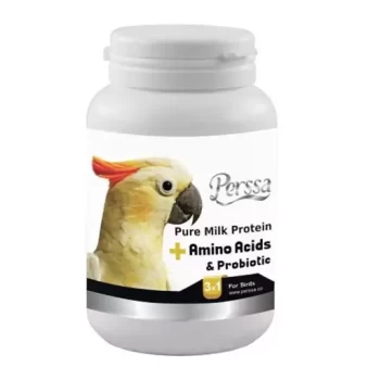 پودر 200 گرمی مکمل آمینو اسید و پروبیوتیک پرنده پرسا غنی شده با پروتئین خالص شیر