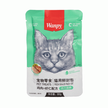 پوچ گربه ونپی مدل مرغ و میگو