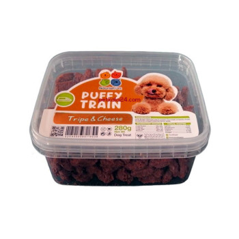 تشویقی سگ پافی ترین نوریش پت طعم سیرابی و پنیر