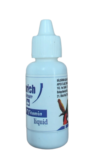 قطره مولتی ویتامین پرنده زوریخ حجم 30 میلی لیتر