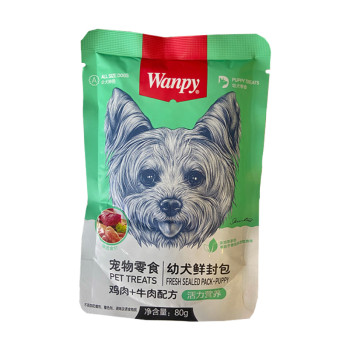 پوچ توله سگ ونپی با طعم مرغ و گوشت گاو