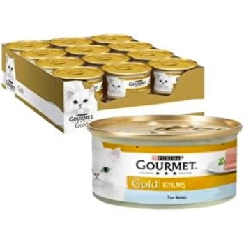 کنسرو غذای گربه گلد گورمت با طعم ماهی تن