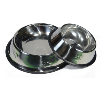 ظرف استیل آب و غذا سگ و گربه مدل پنجه