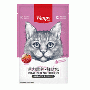 پوچ گربه ونپی مدل ماهی تن و سالمون