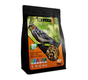 غذای خشک عروس هلندی تاپ فید مدل Cockatiles Nuts وزن 750 گرم