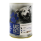 کنسرو غذای سگ یو اس پت با طعم گوشت گوساله و مرغ  وزن 400 گرم