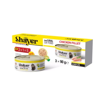 پک 3 تایی کنسرو گربه شایر فیله مرغ