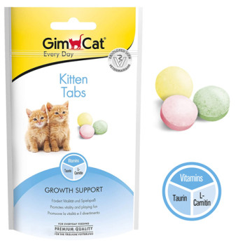 قرص مولتی ویتامین بچه گربه 40 گرمی جیم کت (gimcat)