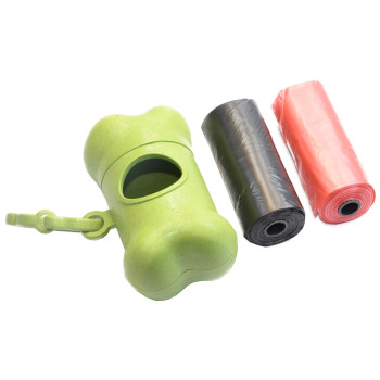 کیسه جمع آوری مدفوع زیست تخریب پذیر همراه با محفظه استخوانی شکل به همراه 2 رول اضافه