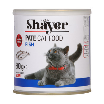 کنسرو غذای گربه شایر با طعم ماهی وزن 800 گرم