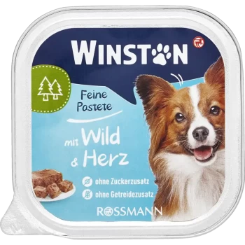 ووم سگ وینستون با طعم گوشت شکار و دل وزن 150 گرم