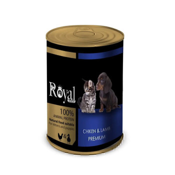 کنسرو پته پاپی و کیتن رویال کوکو با طعم مرغ و بره وزن 380 گرم