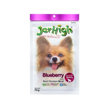 تشویقی میله ای سگ با طعم مرغ و بلوبری جرهای