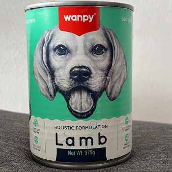 کنسرو سگ ونپی با طعم گوشت بره Wanpy Lamb Dog Food وزن 375 گرم
