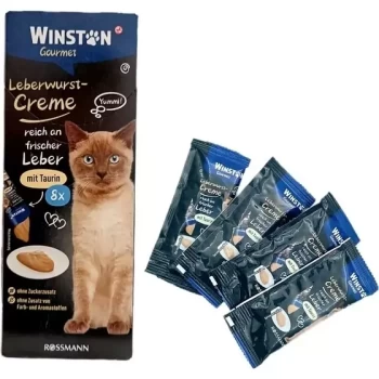 بستنی گربه وینستون گورمت طعم سوسیس و جگر طرح جدید