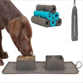 ظرف آب و غذا سیلیکونی رول شو تاشو